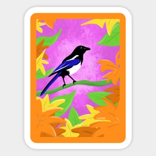 Funky Magpie Sticker